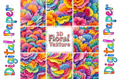 3D Flower Texture Paper Pack Product Image 5
