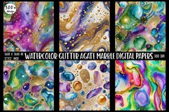 300 Glitter Agate Marble Digital Papers Product Image 5