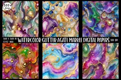 300 Glitter Agate Marble Digital Papers Product Image 6