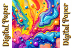 Neon Ink Splatter Textures Product Image 11