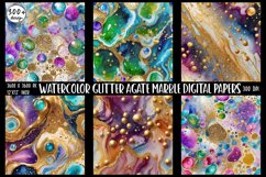 300 Glitter Agate Marble Digital Papers Product Image 7