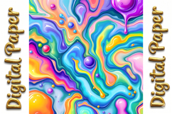 Neon Ink Splatter Textures Product Image 12