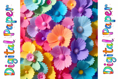 3D Flower Texture Paper Pack Product Image 8