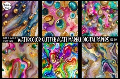 300 Glitter Agate Marble Digital Papers Product Image 8