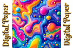 Neon Ink Splatter Textures Product Image 13