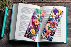 80 Printable Vibrant Flower Bookmarks Product Image 9
