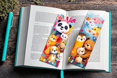 50 Printable Cute Animal Bookmarks Set Digital Book Markers Product Image 9