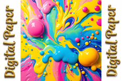 Neon Ink Splatter Textures Product Image 14