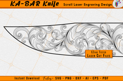 KA-BAR Knives Knife Scrollwork Laser Engraving Design File