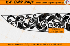 KA-BAR Knives Knife Scrollwork Laser Engraving Design File
