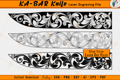 KA-BAR Knives Knife Scrollwork Laser Engraving Design File