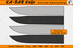 KA-BAR Knives Scrollwork Laser Engraving Design File