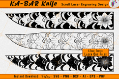KA-BAR Knives Scrollwork Laser Engraving Design File