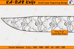 KA-BAR Knives Scrollwork Laser Engraving Design File
