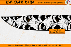 KA-BAR Knives Scrollwork Laser Engraving Design File