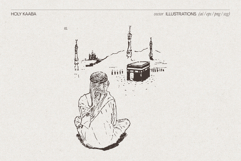 Holy Kaaba Mecca Sketches Product Image 4