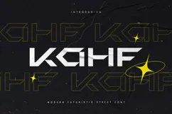 KAHF - Modern Futuristic Street Font Product Image 1