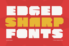 Kaizr Box - Bold &amp; Modern Boxy Sans Display Font Product Image 4