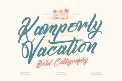 Kamperly Vacation - Bold Calligraphy Font Product Image 1