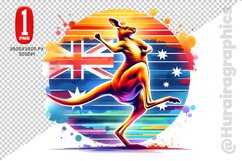 Cute Kangaroo Clipart - PNG File Product Image 1