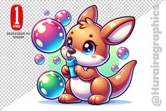 Cute Kangaroo Clipart - PNG File Product Image 1