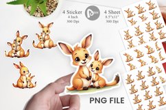 Kangaroo Mother&#039;s Day Sticker Product Image 1
