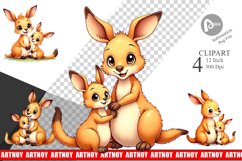 Kangaroo Mother&#039;s Day Clipart Product Image 1