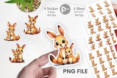 Kangaroo Mother&#039;s Day Sticker Product Image 1