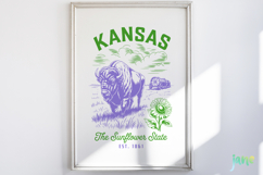 Kansas - Indiana - Illinois - Iowa SVG Product Image 5