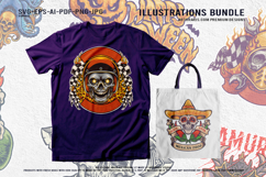 Spooky Halloween King Skull Demon Warrior Artwork Product Image 2