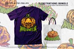 Halloween Pumpkins Horror Collection Vector Illustration Product Image 2