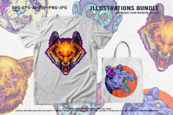 Spooky Undead Creatures Creepy Cartoon Vector Horror Animal Product Image 2