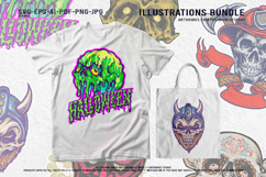 Terrifying skull halloween demon monster cursed warrior Product Image 4