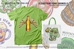 Oktoberfest Girl Cartoon And Funny Beer Mascot Artwork Product Image 2