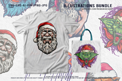 Creepy Santa Claus Gothic Holiday Mascot Illustration Product Image 2