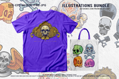 Creepy Skulls with Día de los Muertos Ornaments Bundle Product Image 2