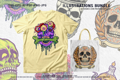 Mystic skull collection with crown flowers book fire bundle Product Image 2