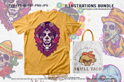 Traditional Day of The Dead Calavera Mexican Folk Graphic Product Image 2