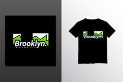 Brooklyn writing design, suitable for screen printing Product Image 1