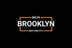 Brooklyn writing design, suitable for screen printing Product Image 1