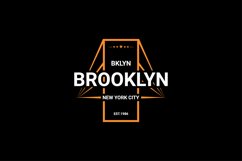 Brooklyn writing design, suitable for screen printing Product Image 1