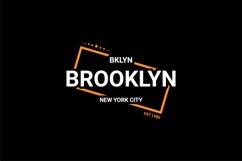 Brooklyn writing design, suitable for screen printing Product Image 1