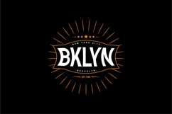 Brooklyn writing design, suitable for screen printing Product Image 1