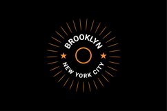 Brooklyn writing design, suitable for screen printing Product Image 1