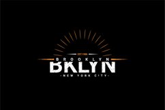 Brooklyn writing design, suitable for screen printing Product Image 1