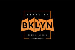 Brooklyn writing design, suitable for screen printing Product Image 1