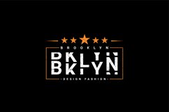 Brooklyn writing design, suitable for screen printing Product Image 1