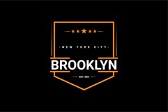 Brooklyn writing design, suitable for screen printing Product Image 1