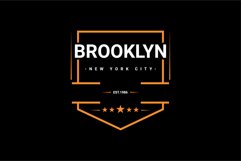 Brooklyn writing design, suitable for screen printing Product Image 1