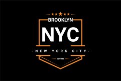 Brooklyn writing design, suitable for screen printing Product Image 1
